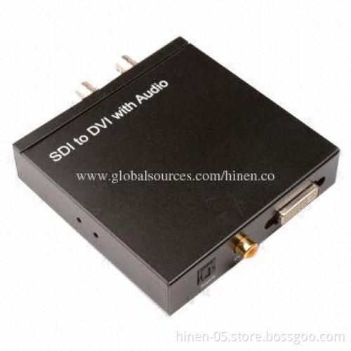 SDI to DVI Audio Converter, Supports 8, 10, 12-bit of Deep Color